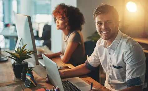 Les employés d'une agence web